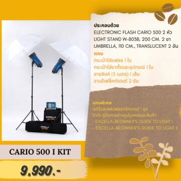 EXCELLA Cario 500 I Kit ชุดแฟลชสตูดิโอ