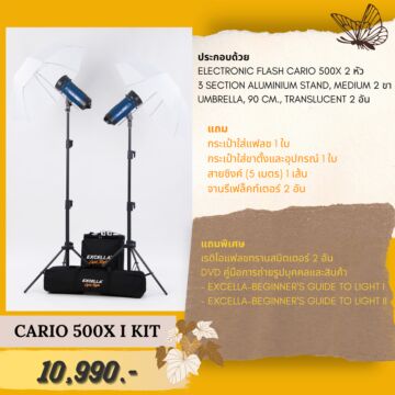 EXCELLA Cario 500X I Kit ชุดแฟลชสตูดิโอ