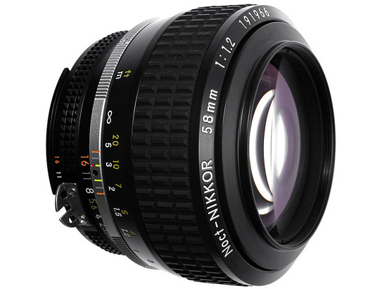 สิทธิบัตรเลนส์ตัวใหม่ของNikon 58 mm. f/1.2