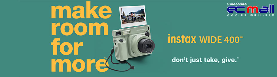 Fujifilm INSTAX WIDE 400 กล้องฟิล์มอินสแตนท์ที่ถ่ายรูปได้ ก ว้ า ง จุใจ